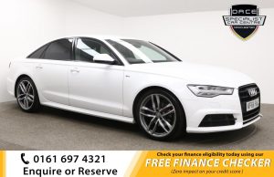 Used 2016 WHITE AUDI A6 Saloon 2.0 TDI ULTRA BLACK EDITION 4d AUTO 188 BHP (reg. 2016-09-23) for sale in Whitefield