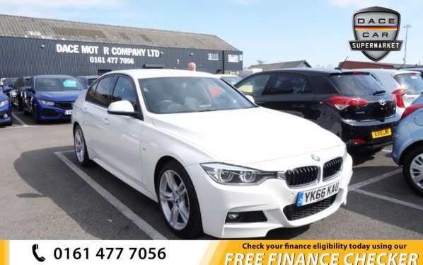 Used 2016 WHITE BMW 3 SERIES Saloon 2.0 320D M SPORT 4d AUTO 188 BHP (reg. 2016-09-06) for sale in Royton