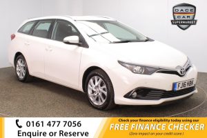 Used 2016 WHITE TOYOTA AURIS Estate 1.6 D-4D BUSINESS EDITION TOURING SPORTS 5d 110 BHP (reg. 2016-03-28) for sale in Royton
