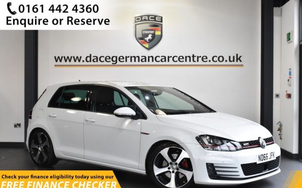 Used 2016 WHITE VOLKSWAGEN GOLF Hatchback 2.0 GTI DSG 5d AUTO 218 BHP (reg. 2016-12-12) for sale in Hale