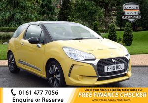 Used 2016 YELLOW DS DS 3 Hatchback 1.6 BLUEHDI CHIC S/S 3d 98 BHP (reg. 2016-06-06) for sale in Royton