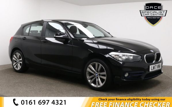 Used 2017 BLACK BMW 1 SERIES Hatchback 1.5 116D SPORT 5d 114 BHP (reg. 2017-07-22) for sale in Whitefield