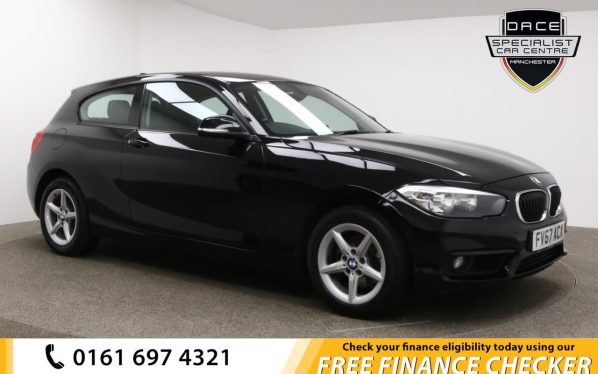 Used 2017 BLACK BMW 1 SERIES Hatchback 2.0 118D SE 3d 147 BHP (reg. 2017-10-31) for sale in Whitefield