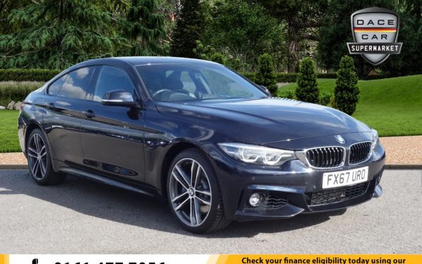 Used 2017 BLACK BMW 4 SERIES Coupe 3.0 435D XDRIVE M SPORT GRAN COUPE 4d AUTO 309 BHP (reg. 2017-10-27) for sale in Royton
