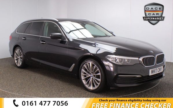 Used 2017 BLACK BMW 5 SERIES Estate 3.0 530D XDRIVE SE TOURING 5d AUTO 261 BHP (reg. 2017-08-31) for sale in Royton