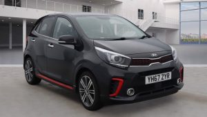 Used 2017 BLACK KIA PICANTO Hatchback 1.2 GT-LINE S 5d 82 BHP (reg. 2017-12-20) for sale in Royton