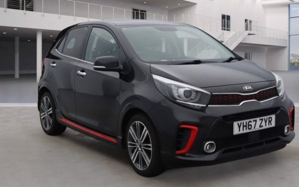 Used 2017 BLACK KIA PICANTO Hatchback 1.2 GT-LINE S 5d 82 BHP (reg. 2017-12-20) for sale in Royton