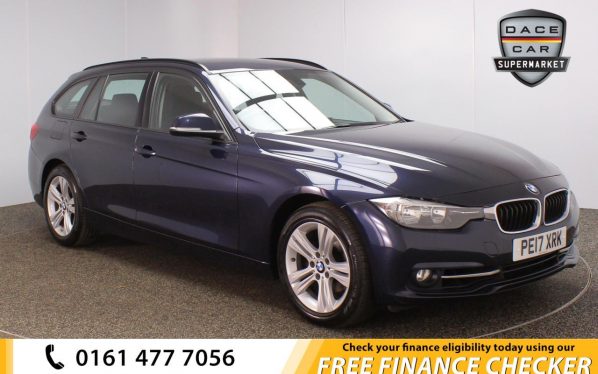Used 2017 BLUE BMW 3 SERIES Estate 1.5 318I SPORT TOURING 5d AUTO 135 BHP (reg. 2017-07-03) for sale in Royton