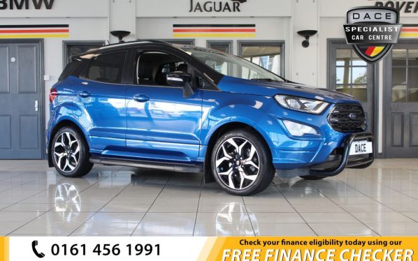 Used 2017 BLUE FORD ECOSPORT Hatchback 1.0 ST-LINE 5d 124 BHP (reg. 2017-12-30) for sale in Hazel Grove