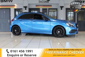 Used 2017 BLUE MERCEDES-BENZ A-CLASS Hatchback 1.6 A 160 AMG LINE PREMIUM PLUS 5d 102 BHP (reg. 2017-01-01) for sale in Hazel Grove