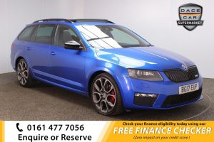 Used 2017 BLUE SKODA OCTAVIA Estate 2.0 VRS TDI DSG 5d AUTO 181 BHP (reg. 2017-03-29) for sale in Royton