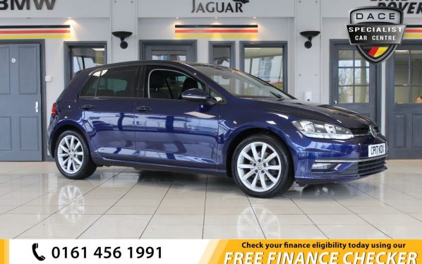 Used 2017 BLUE VOLKSWAGEN GOLF Hatchback 1.6 GT TDI BLUEMOTION TECHNOLOGY DSG 5d AUTO 114 BHP (reg. 2017-05-31) for sale in Hazel Grove