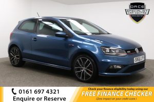 Used 2017 BLUE VOLKSWAGEN POLO Hatchback 1.8 GTI 3d 189 BHP (reg. 2017-01-31) for sale in Whitefield