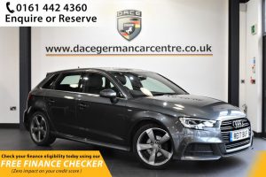 Used 2017 GREY AUDI A3 Hatchback 2.0 TDI S LINE 5d 148 BHP (reg. 2017-04-21) for sale in Hale