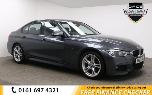 Used 2017 GREY BMW 3 SERIES Saloon 3.0 330D M SPORT 4d AUTO 255 BHP (reg. 2017-09-15) for sale in Whitefield
