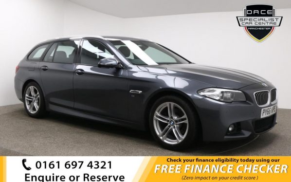 Used 2017 GREY BMW 5 SERIES Estate 2.0 520D M SPORT TOURING 5d AUTO 188 BHP (reg. 2017-02-28) for sale in Whitefield
