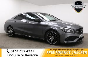 Used 2017 GREY MERCEDES-BENZ CLA Coupe 1.6 CLA 180 WHITEART 4d AUTO 121 BHP (reg. 2017-10-31) for sale in Whitefield