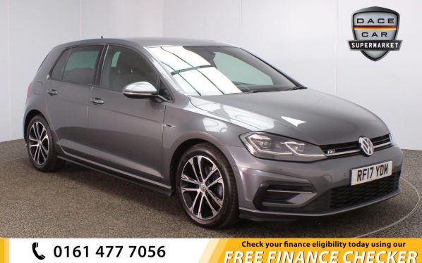 Used 2017 GREY VOLKSWAGEN GOLF Hatchback 2.0 R-LINE TDI BLUEMOTION TECHNOLOGY 5d 148 BHP (reg. 2017-08-07) for sale in Royton