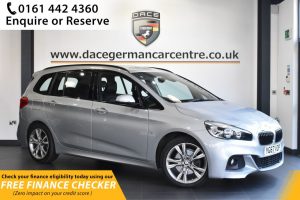 Used 2017 SILVER BMW 2 Series GRAN TOURER MPV 2.0 218D M SPORT 5d 148 BHP (reg. 2017-09-14) for sale in Hale