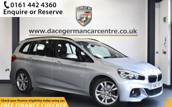 Used 2017 SILVER BMW 2 Series GRAN TOURER MPV 2.0 218D M SPORT 5d 148 BHP (reg. 2017-09-14) for sale in Hale