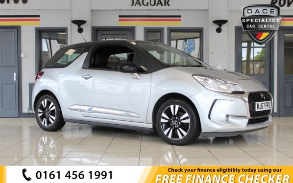 Used 2017 SILVER DS DS 3 Hatchback 1.2 PURETECH CHIC S/S 3d 109 BHP (reg. 2017-10-31) for sale in Hazel Grove