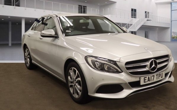 Used 2017 SILVER MERCEDES-BENZ C CLASS Saloon 2.0 C 200 SPORT 4d AUTO 184 BHP (reg. 2017-04-26) for sale in Hale
