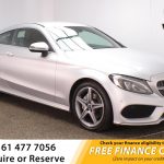 Used 2017 SILVER MERCEDES-BENZ C CLASS Coupe 2.1 C 220 D AMG LINE 2d AUTO 168 BHP (reg. 2017-07-24) for sale in Royton