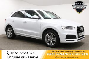 Used 2017 WHITE AUDI Q3 Estate 2.0 TDI S LINE EDITION 5d 148 BHP (reg. 2017-06-30) for sale in Whitefield