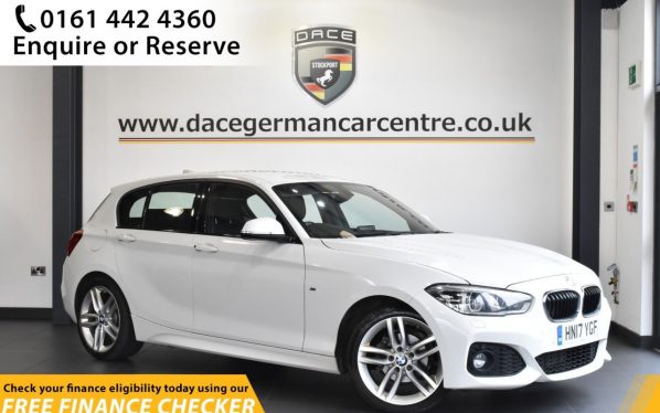 Used 2017 WHITE BMW 1 SERIES Hatchback 1.5 116D M SPORT 5d 114 BHP (reg. 2017-04-30) for sale in Hale