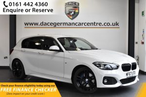 Used 2017 WHITE BMW 1 SERIES Hatchback 1.5 116D M SPORT SHADOW EDITION 5d 114 BHP (reg. 2017-09-12) for sale in Hale