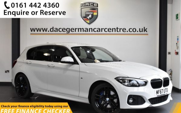 Used 2017 WHITE BMW 1 SERIES Hatchback 1.5 116D M SPORT SHADOW EDITION 5d 114 BHP (reg. 2017-09-12) for sale in Hale