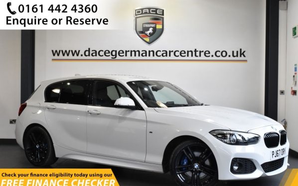 Used 2017 WHITE BMW 1 SERIES Hatchback 2.0 118D M SPORT SHADOW EDITION 5d 147 BHP (reg. 2017-11-30) for sale in Hale
