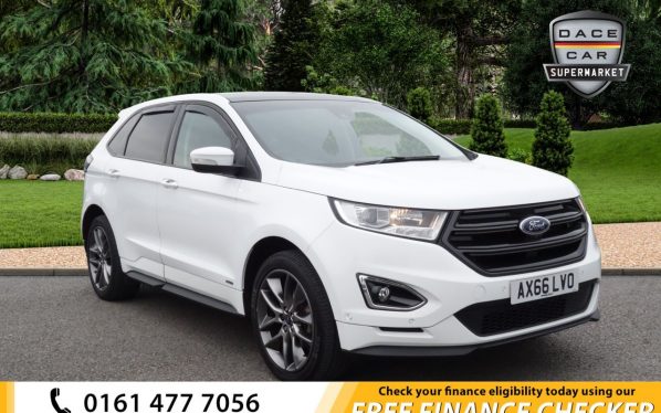 Used 2017 WHITE FORD EDGE Estate 2.0 SPORT TDCI 5d AUTO 207 BHP (reg. 2017-01-25) for sale in Royton