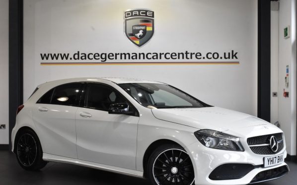 Used 2017 WHITE MERCEDES-BENZ A-CLASS Hatchback 1.5 A 180 D AMG LINE 5d 107 BHP (reg. 2017-03-01) for sale in Hale