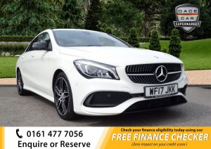 Used 2017 WHITE MERCEDES-BENZ CLA Coupe 2.1 CLA 200 D AMG LINE 4d 134 BHP (reg. 2017-03-29) for sale in Royton