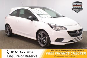 Used 2017 WHITE VAUXHALL CORSA Hatchback 1.4 WHITE EDITION S/S 3d 148 BHP (reg. 2017-09-30) for sale in Royton