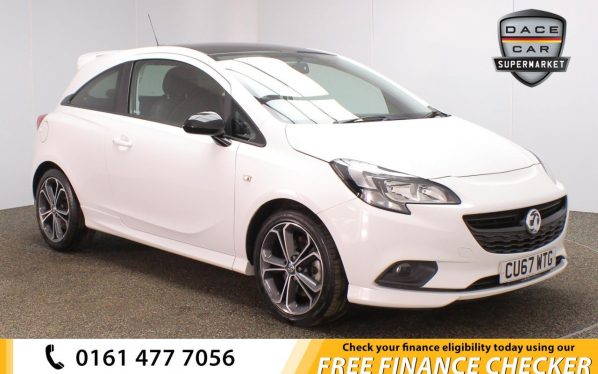 Used 2017 WHITE VAUXHALL CORSA Hatchback 1.4 WHITE EDITION S/S 3d 148 BHP (reg. 2017-09-30) for sale in Royton
