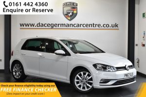 Used 2017 WHITE VOLKSWAGEN GOLF Hatchback 1.5 GT TSI EVO 5d 148 BHP (reg. 2017-09-07) for sale in Hale