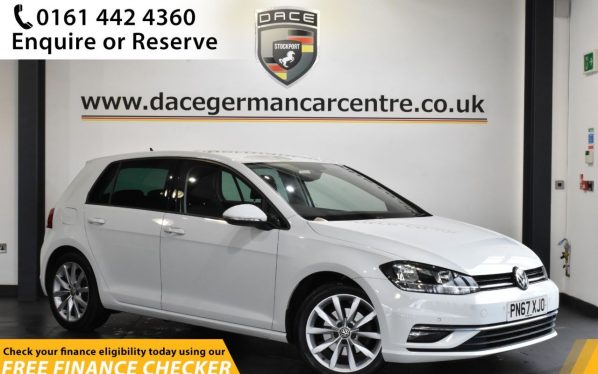 Used 2017 WHITE VOLKSWAGEN GOLF Hatchback 1.5 GT TSI EVO 5d 148 BHP (reg. 2017-09-07) for sale in Hale