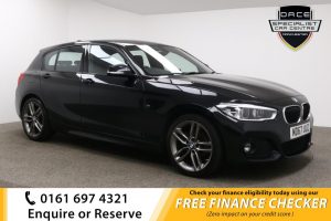 Used 2018 BLACK BMW 1 SERIES Hatchback 1.5 116D M SPORT 5d 114 BHP (reg. 2018-02-24) for sale in Whitefield