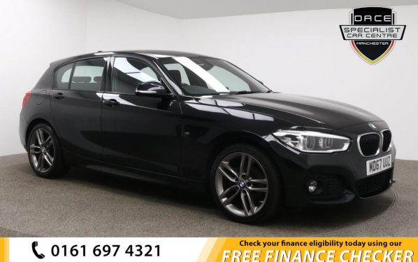 Used 2018 BLACK BMW 1 SERIES Hatchback 1.5 116D M SPORT 5d 114 BHP (reg. 2018-02-24) for sale in Whitefield