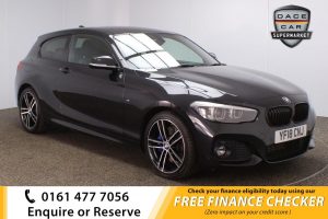 Used 2018 BLACK BMW 1 SERIES Hatchback 1.5 116D M SPORT SHADOW EDITION 3d 114 BHP (reg. 2018-07-06) for sale in Royton