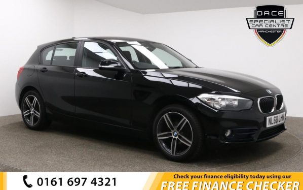 Used 2018 BLACK BMW 1 SERIES Hatchback 1.5 116D SPORT 5d 114 BHP (reg. 2018-09-27) for sale in Whitefield