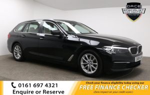 Used 2018 BLACK BMW 5 SERIES Estate 2.0 520D SE TOURING 5d AUTO 188 BHP (reg. 2018-06-08) for sale in Whitefield