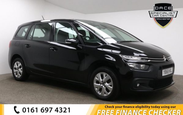 Used 2018 BLACK CITROEN GRAND C4 SPACETOURER MPV 1.2 PURETECH TOUCH EDITION S/S 5d 129 BHP (reg. 2018-12-31) for sale in Whitefield
