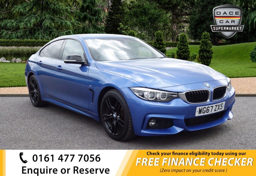 Used 2018 BLUE BMW 4 SERIES GRAN COUPE Coupe 2.0 420D M SPORT GRAN COUPE 4d 188 BHP (reg. 2018-01-08) for sale in Royton