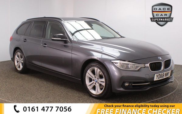 Used 2018 GREY BMW 3 SERIES Estate 1.5 318I SPORT TOURING 5d AUTO 135 BHP (reg. 2018-09-01) for sale in Royton