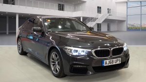 Used 2018 GREY BMW 5 SERIES Saloon 2.0 520D M SPORT 4d AUTO 188 BHP (reg. 2018-12-31) for sale in Royton