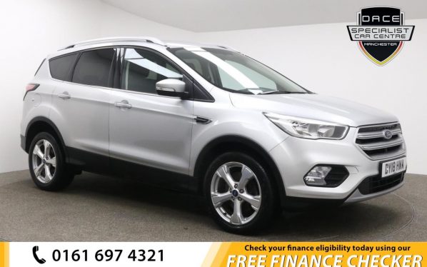 Used 2018 SILVER FORD KUGA Hatchback 1.5 ZETEC TDCI 5d AUTO 119 BHP (reg. 2018-03-20) for sale in Whitefield