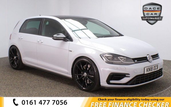 Used 2018 SILVER VOLKSWAGEN GOLF Hatchback 2.0 R TSI DSG 4 MOTION 5DR AUTO 306 BHP PANORAMIC ROOF (reg. 2018-04-17) for sale in Royton